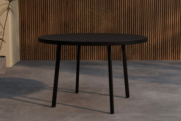 Venture Home - Giardini rundt spisebord, sort, Ø120 cm