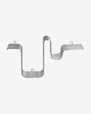 Nordal - BRAVA hylde – kromfinish – L54 × D13 × H26 cm