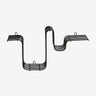 Nordal - BRAVA hylde – sort – L54 × D13 × H26 cm
