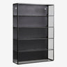 Nordal - ADA vægskab, M, 4 hylder – sort – B35 × D10 × H50 cm
