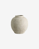 Nordal - RUPA krukke, cement – hvid – Ø30 × H32 cm