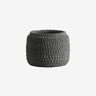 Nordal - AOBA krukke, L, cement – grå – Ø21 × H18 cm
