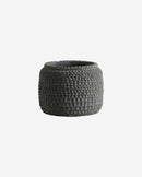 Nordal - AOBA krukke, L, cement – grå – Ø21 × H18 cm