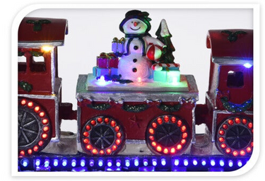 Juletog LED lys, L39 cm, 2 assorteret