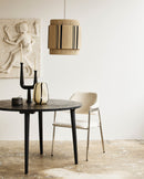 Nordal - ALBERT stol – råhvid – B56 × D59 × H84 cm