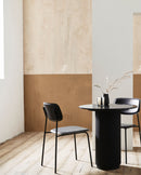 Nordal - ESA spisebordsstol – sort – B45 × D50 × H79 cm