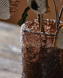 Nordal - CLYDE vase, L – brun – Ø15 × H25 cm