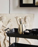 Nordal - FULDA rullebord i jern, sort,66x41x78cm