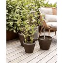 House Doctor - Urtepotte, Funnel, Antik brun, sæt af 3 stk.