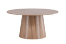 Venture Home - Lanzo – rundt spisebord Ø150 cm – natur MDF med cylinderfod