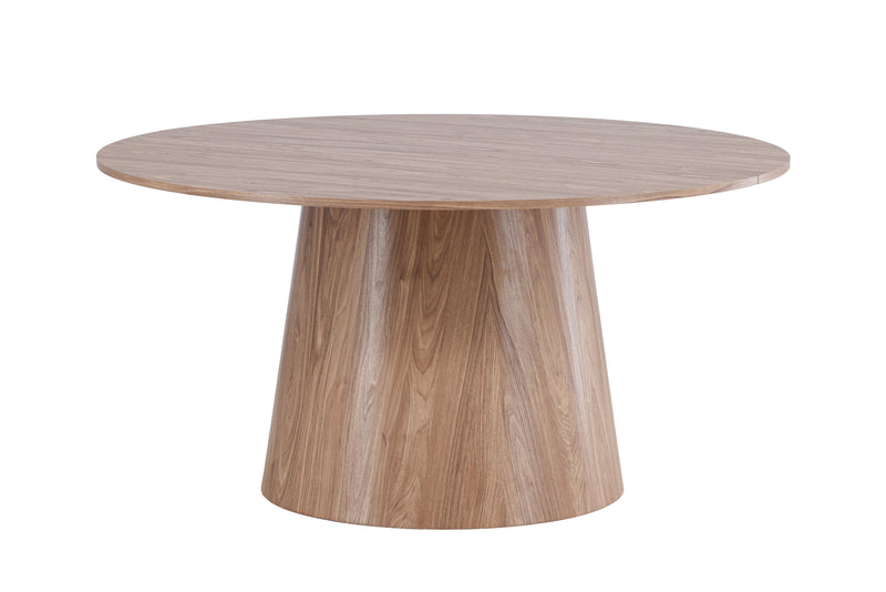 Venture Home - Lanzo – rundt spisebord Ø150 cm – natur MDF med cylinderfod