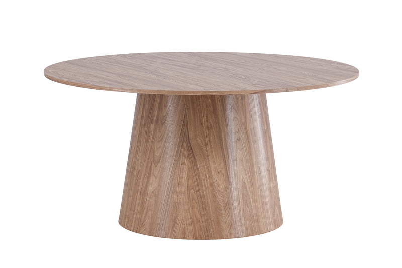 Venture Home - Lanzo – rundt spisebord Ø150 cm – natur MDF med cylinderfod