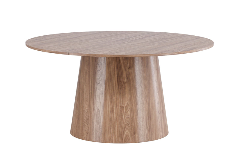 Venture Home - Lanzo – rundt spisebord Ø150 cm – natur MDF med cylinderfod