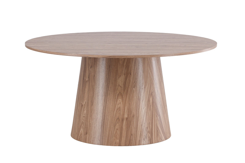 Venture Home - Lanzo – rundt spisebord Ø150 cm – natur MDF med cylinderfod