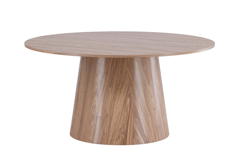 Venture Home - Lanzo – rundt spisebord Ø150 cm – natur MDF med cylinderfod
