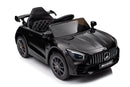 License - Mercedes AMG GTR, sort, m.fjernbetjening, 2x12motor, 12V4,5Ah litium