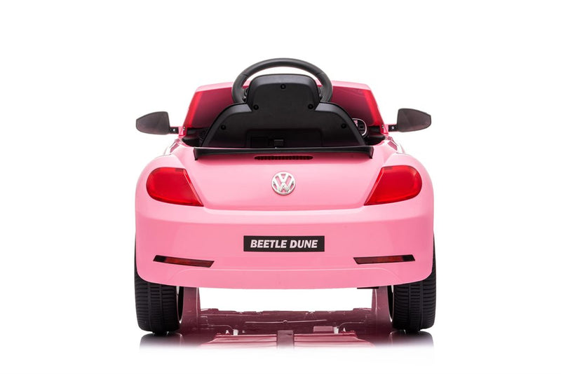 License - VW Beetle Dune elbil pink 2x 12V – gummihjul & fjernbetjening