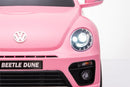 License - VW Beetle Dune elbil pink 2x 12V – gummihjul & fjernbetjening