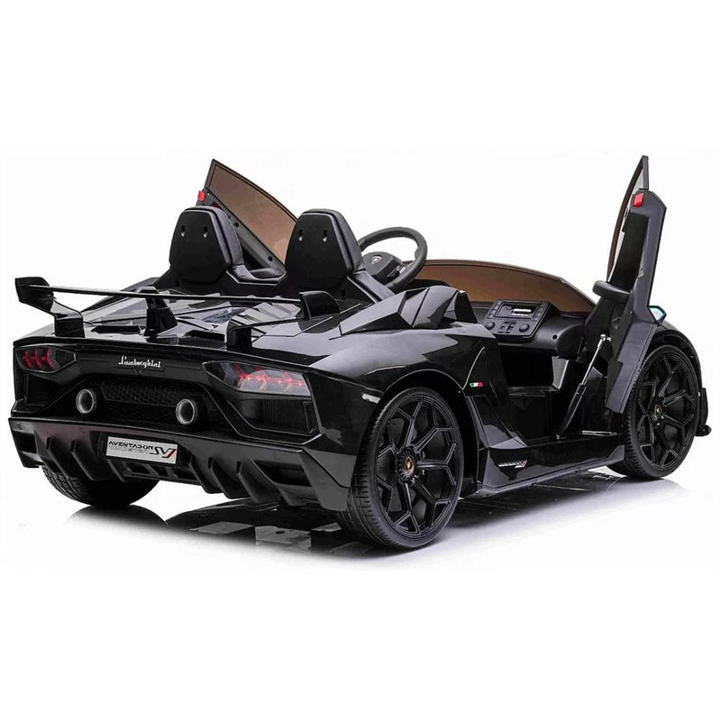 License - Lamborghini Aventador SJV, m. driftfunktion, lædersæder, 2 pers. sort