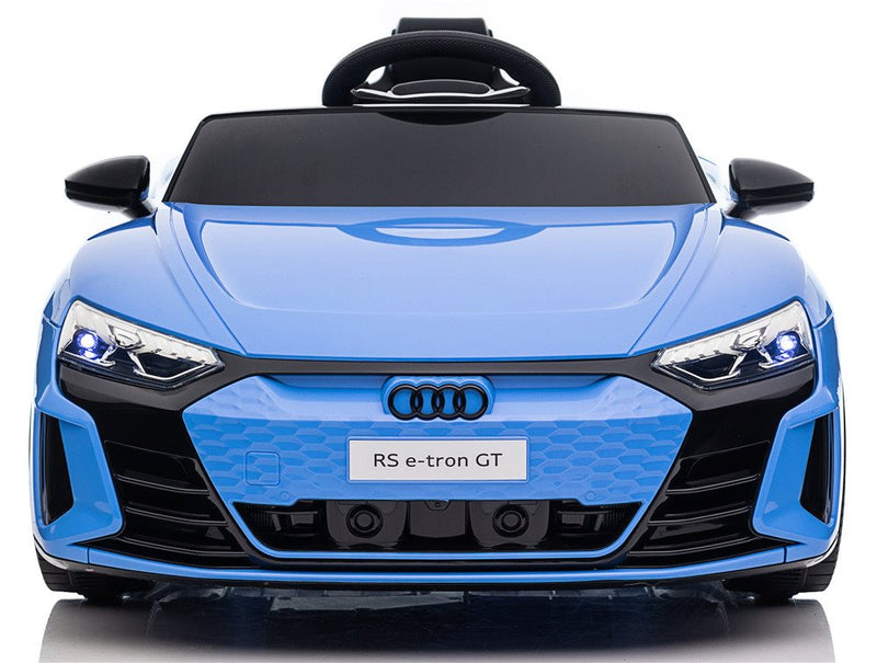License - Audi RS e-tron GT 4 hjulstræk, blå, 4x12V/30W, 12V/7Ah, 2.4GHz RC.