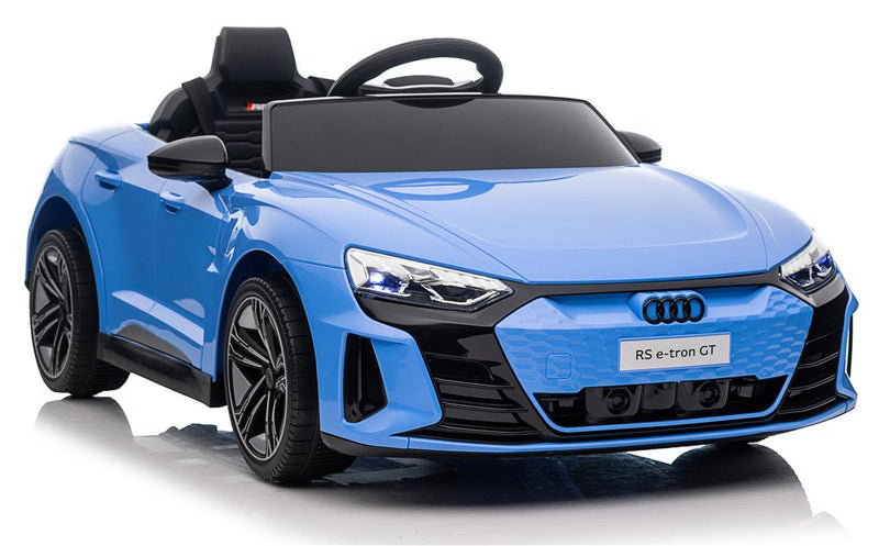 License - Audi RS e-tron GT 4 hjulstræk, blå, 4x12V/30W, 12V/7Ah, 2.4GHz RC.