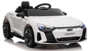 License - Audi RS e-tron GT,hvid, 4 hjulstræk, 4x12V/30W, 12V/7Ah, 2.4GHz RC.