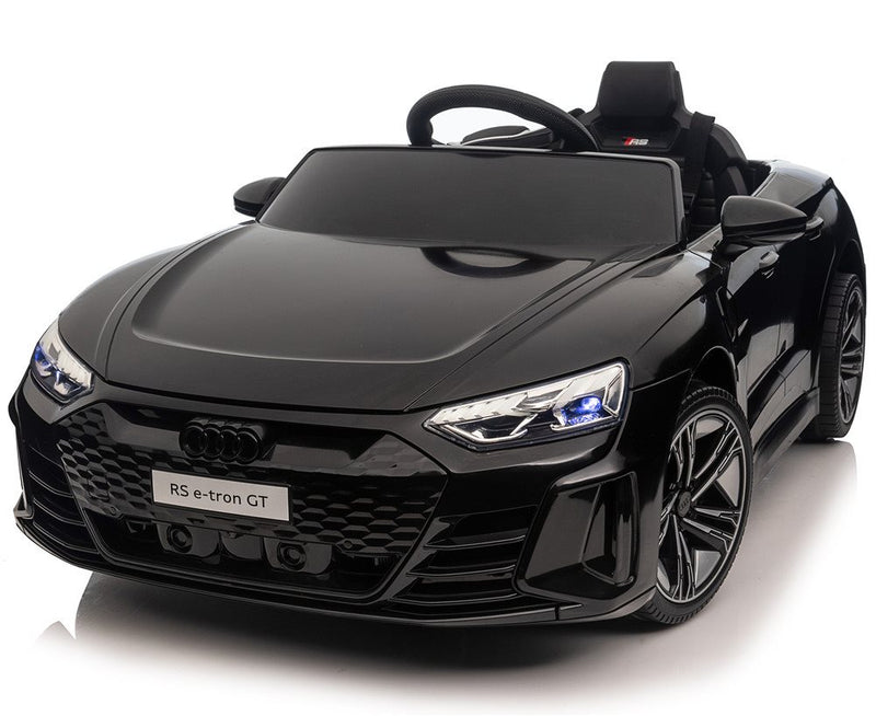 Licensed - AUDI RS e-tron GT, Sort,lædersæde,sele,fjernbjening, 10,8V,5Ah,4x12V/30W