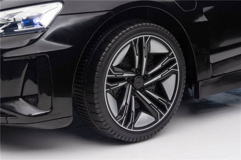 Licensed - AUDI RS e-tron GT, Sort,lædersæde,sele,fjernbjening, 10,8V,5Ah,4x12V/30W