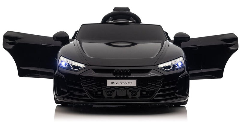 Licensed - AUDI RS e-tron GT, Sort,lædersæde,sele,fjernbjening, 10,8V,5Ah,4x12V/30W