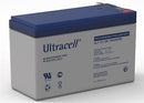 Ultracell 12V 7Ah Bly-syre Batteri - 65x151x93,5 mm