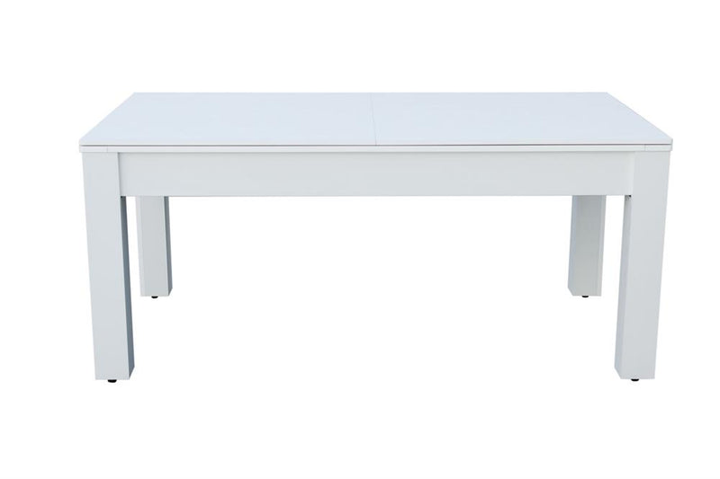 Sanremo 6' multifunktionsbord - spisebord, poolbord og bordtennis, inkl. tilbehør, hvid