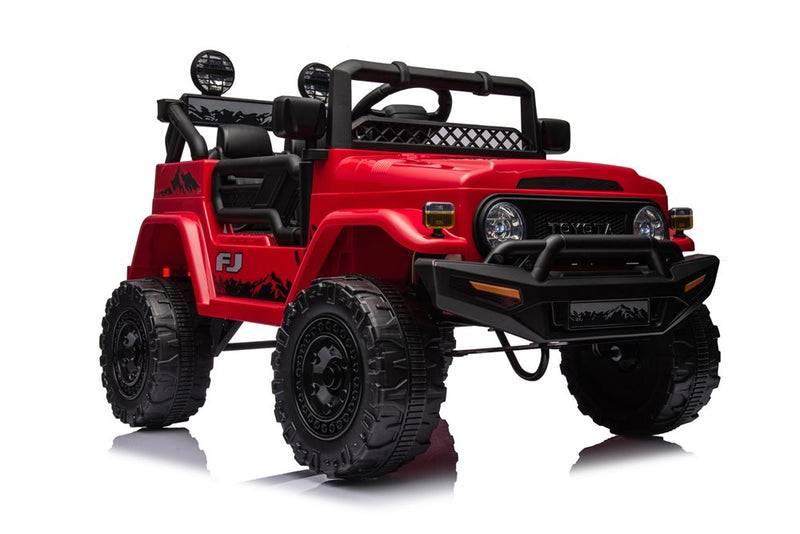 License - Toyota FJ Cruiser elbil rød 4x4 terrængående – gummihjul & lædersæde