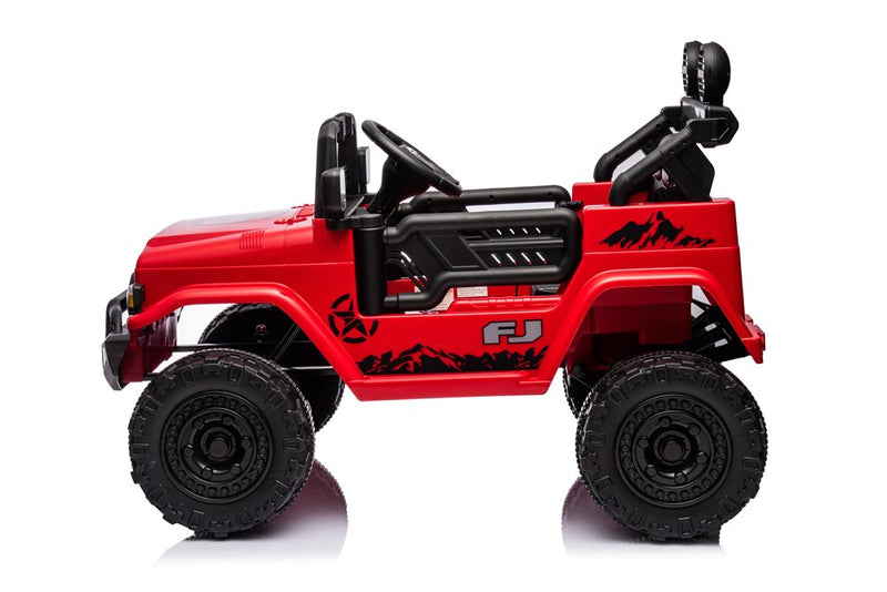 License - Toyota FJ Cruiser elbil rød 4x4 terrængående – gummihjul & lædersæde