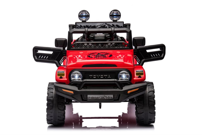 License - Toyota FJ Cruiser elbil rød 4x4 terrængående – gummihjul & lædersæde
