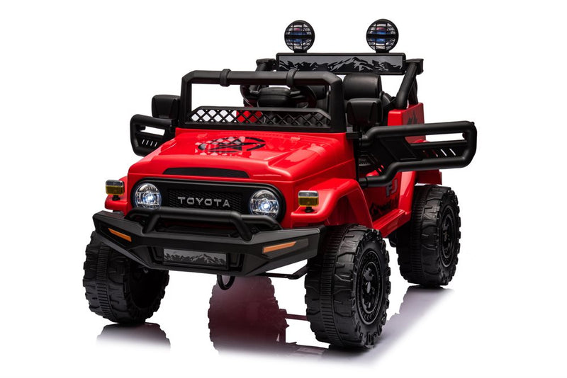 License - Toyota FJ Cruiser elbil rød 4x4 terrængående – gummihjul & lædersæde