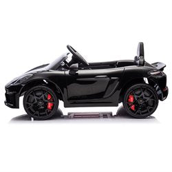Porsche Spyder 718 RS, 12V litium batteri, sort