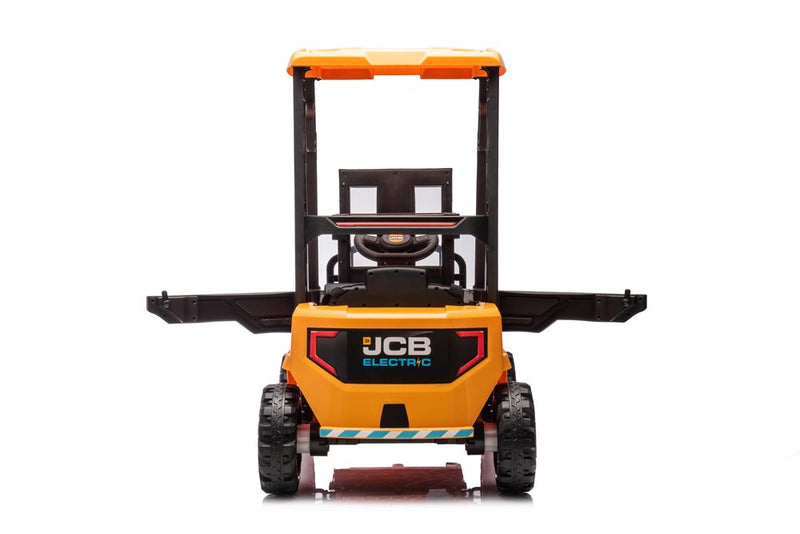 JCB - gaffeltruck elbil 12V – licens, løftearm & fjernbetjening