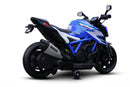 KTM X12 El-motorcykel Børn Blå - 2x12V 45W med Lædersæde - 3+ År