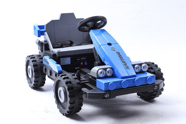Azeno Transformers - elbil til børn,2x24V, Blå – Byg 2 modeller: Jeep eller F1 racerbil