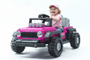 Azeno Transformers - elbil til børn,2x24V, lyserød – Byg 2 modeller: Jeep eller F1 racerbil