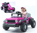 Azeno Transformers - elbil til børn,2x24V, lyserød – Byg 2 modeller: Jeep eller F1 racerbil