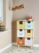 Bloomingville MINI - Calle Bogreol m/skuffer, Natur, Kejsertræ H89 cm