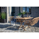 House Nordic - Trieste Stol - 2 stk. Naturligt polyrattan med hynde
