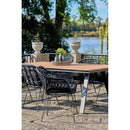 House Nordic - Trieste Stol - 2 stk. Sort polyrattan med hynde