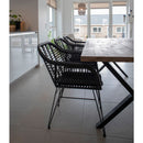 House Nordic - Trieste Stol - 2 stk. Sort polyrattan med hynde