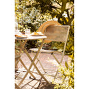 House Nordic - Arcas Cafésæt Taupe Reb/Stål - 2 Stole og 1 Bord