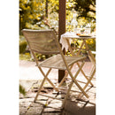 House Nordic - Arcas Cafésæt Taupe Reb/Stål - 2 Stole og 1 Bord