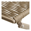 House Nordic - Arcas Cafésæt Taupe Reb/Stål - 2 Stole og 1 Bord