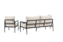 Venture Home Taromina Lounge Set - Black / Beige - Bolig og Haven