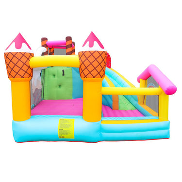 Doctor Dolphin - Hoppeborg, icecream tema, 2,80×3,10×2,25m, inkl. blæser